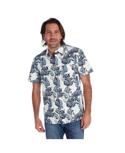 Рубашка мужская PX с коротким рукавом в цветочном дизайне.