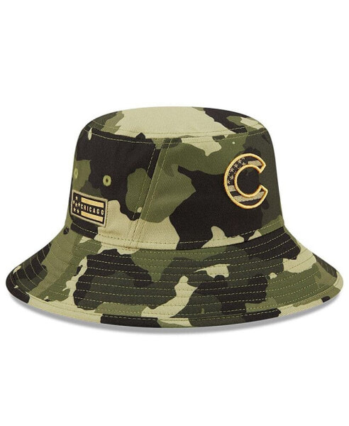 Men's Camo Chicago Cubs 2022 Armed Forces Day Bucket Hat