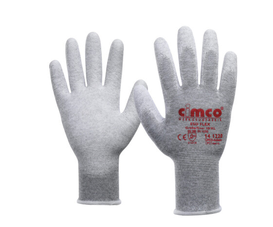 Cimco 141218 - Workshop gloves - Grey - M - EUE - Adult - Unisex