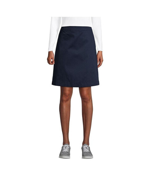 Women's School Uniform Blend Chino Skort Above Knee