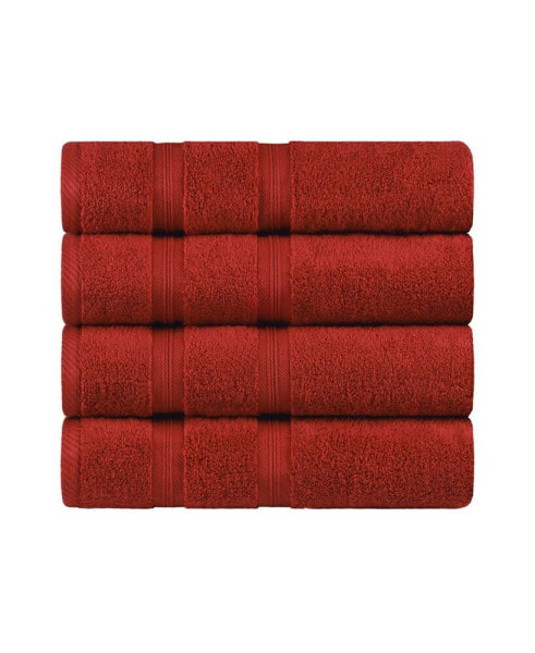 Smart Dry Zero Twist Cotton 4-Piece Bath Towel Set