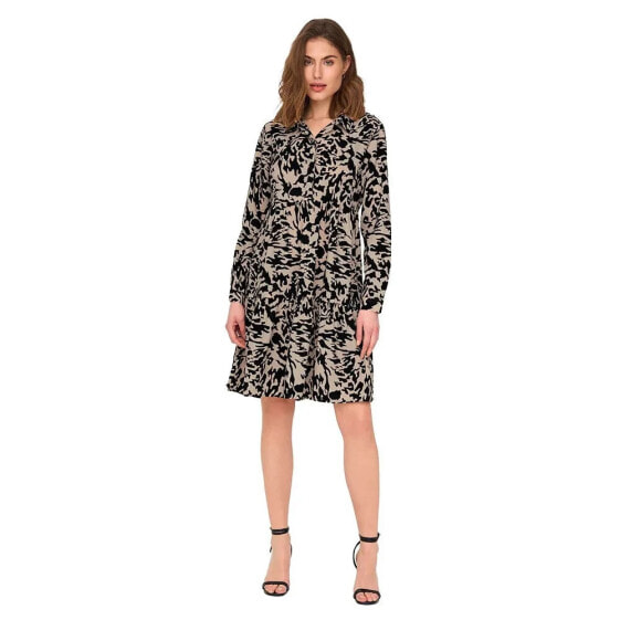 JDY Newpiper Long Sleeve Midi Dress