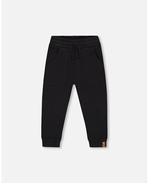 Boy French Terry Pant Black - Child