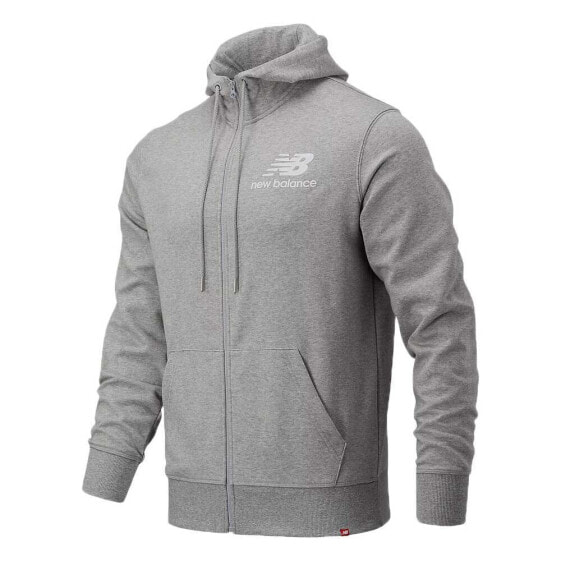 NEW BALANCE Essentials Stacked full zip sweatshirt