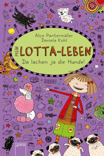 Книга детская Arena Verlag Lotta-Leben (14) Да смеются же собаки