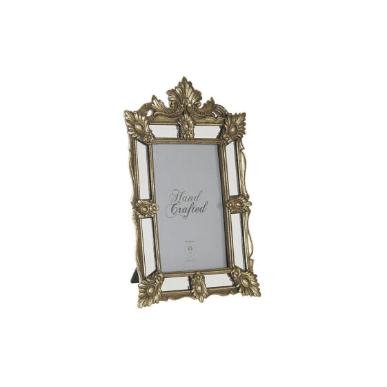 Фото рамка DKD Home Decor Шампанское Смола Стеклянный Зеркало Shabby Chic 16 x 2 x 25 cm
