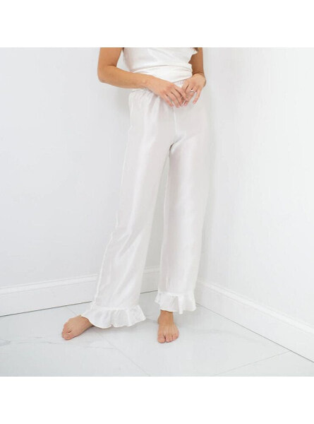Пижама Le Laurier Bridal женская из шелка - оборка подола - коллекция шелка