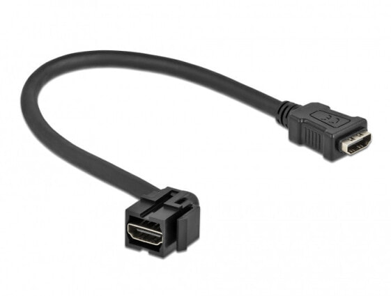 Разъем HDMI для женских штекеров Delock 86853 черный, покрытие - золото