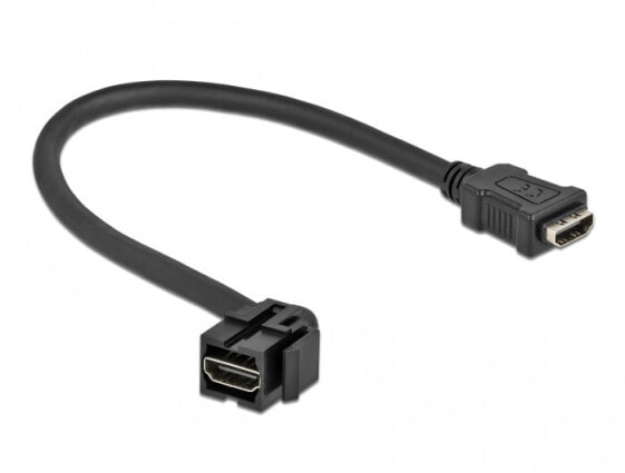 Delock 86853 - Black - HDMI - HDMI - Female - Female - Gold