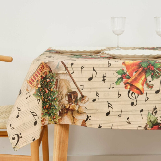 Stain-proof resined tablecloth Belum Christmas Sheet Music 200 x 140 cm