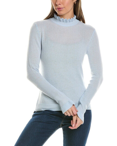 Alashan Cashmere Evie Ruffle Trim Cashmere Pullover Women's