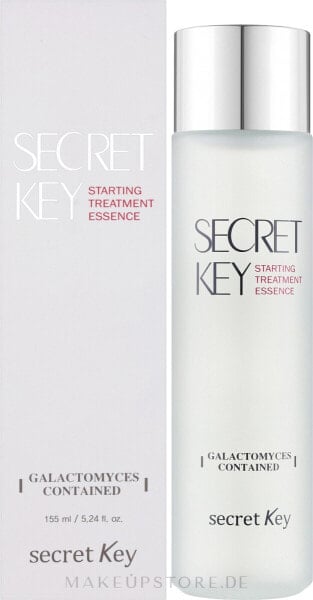 Reichhaltige feuchtigkeitsspendende wässrige Gesichtsessenz mit Galactomyces-Ferment für seidig weiche, elastische und strahlende Haut - Secret Key Starting Treatment Essence 155 ml