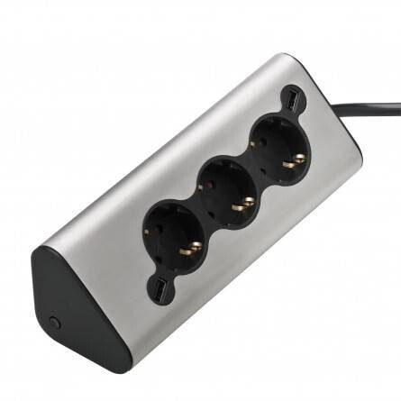 WMF Function 4 61.3022.5903, 3 AC outlet(s), Indoor, Plastic, Stainless steel, 212 mm, 72 mm