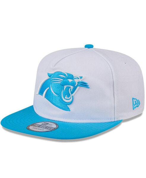 Men's White/Blue Carolina Panthers 2024 NFL Training Camp Golfer Snapback Hat