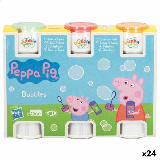 Bubble blower set Peppa Pig 3 Предметы 60 ml (24 штук)