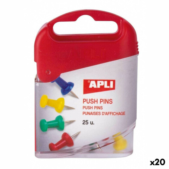 Кнопки Apli Разноцветный никель (20 штук)