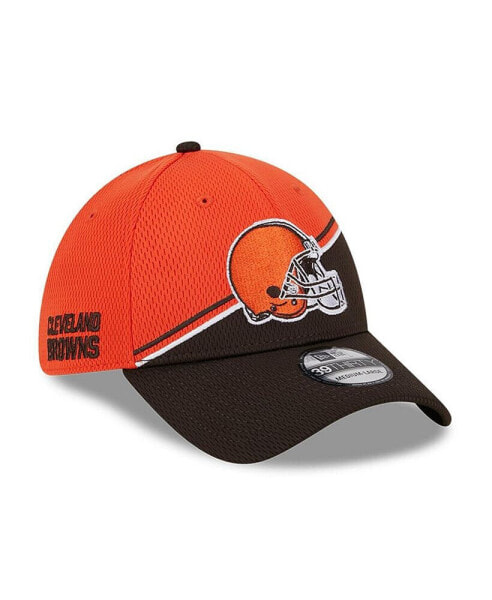 Men's Orange, Brown Cleveland Browns 2023 Sideline 39THIRTY Flex Hat