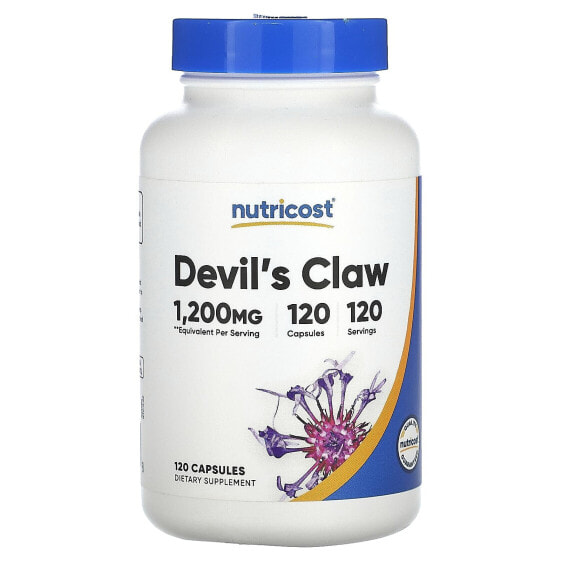 Травяные капсулы Nutricost Devil's Claw 1,200 мг 120 шт.