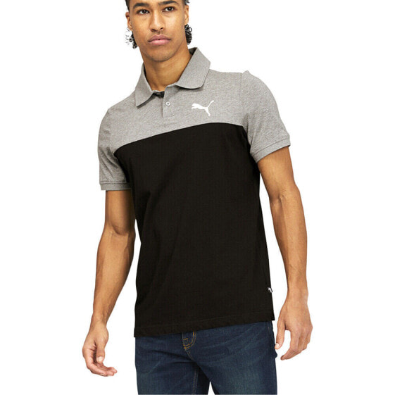 Puma Essentials+ Block Short Sleeve Polo Shirt Mens Size S Casual 67055601