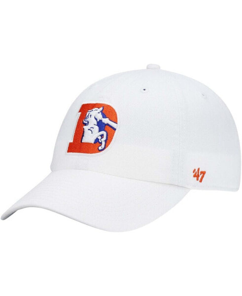 Men's White Denver Broncos Clean Up Legacy Adjustable Hat