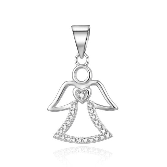 Sparkling silver pendant Angel AGH764