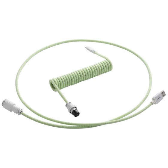 CableMod PRO Coiled Keyboard Cable USB-C zu USB Typ A, Lime Sorbet - 150cm