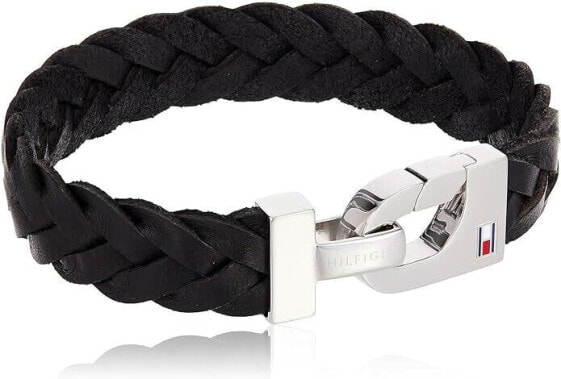 Fashion leather bracelet with steel clasp 2700872