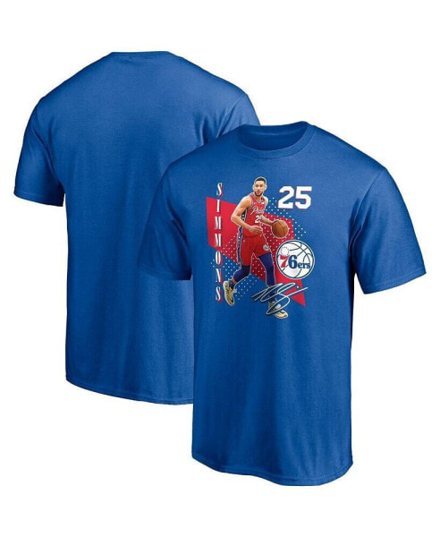 Men's Ben Simmons Royal Philadelphia 76ers Pick Roll T-shirt