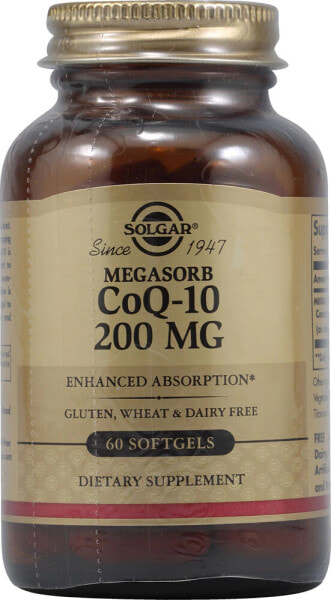 Solgar Megasorb CoQ-10 Коэнзим Q-10 200 мг 60 капсул