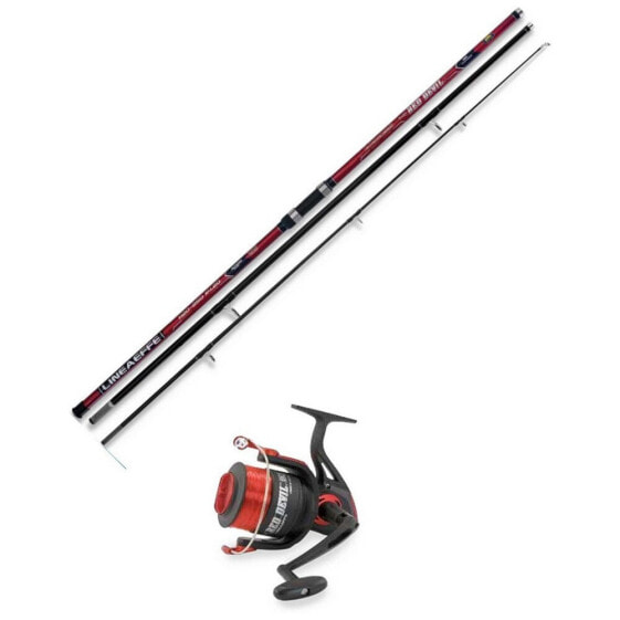 Удилище с катушкой LINEAEFFE Extreme Fishing Gear Red Devil Surfcasting Combo