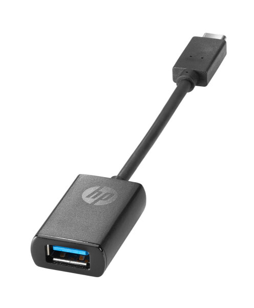 HP USB-C to USB 3.0 Adapter - 0.1409 m - USB-C - USB 3.0 - USB 3.2 Gen 1 (3.1 Gen 1) - Black