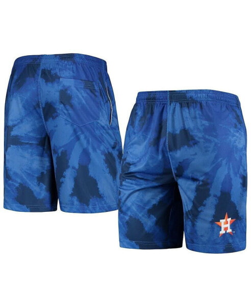 Men's Navy Houston Astros Tie-Dye Training Shorts