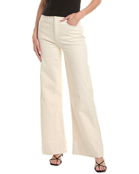 Джинсы женские TRIARCHY Ms. Onassis белого цвета со широкими штанинами