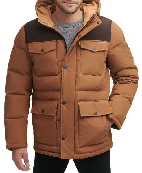 Levi’s® Men's Quilted Four Pocket Parka Hoody Jacket