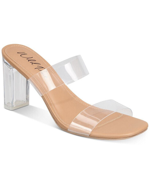 Zandria Two-Piece Clear Vinyl Dress Sandals, Created for Macy's