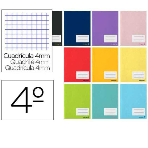 LIDERPAPEL Smart A5 notebook 32 sheets 60g/m2 square 4 mm with margin