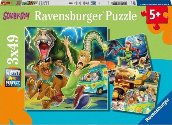 Ravensburger Puzzle dla dzieci 3x49 Scooby Doo