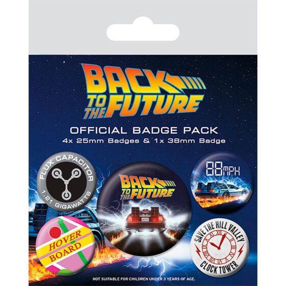 Игрушки и игры Pyramid Back To The Future Delorean Badge Pack