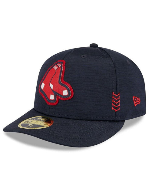 Men's Navy Boston Red Sox 2024 Clubhouse Low Profile 59FIFTY Fitted Hat