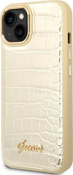 Guess Etui Guess GUHCP14MHGCRHD Apple iPhone 14 Plus złoty/gold hardcase Croco Collection