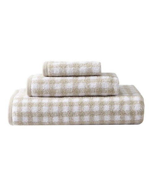 Ginny Cotton Terry 3 Piece Towel Set