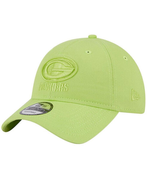Men's Neon Green Green Bay Packers Core Classic 2.0 Brights 9TWENTY Adjustable Hat