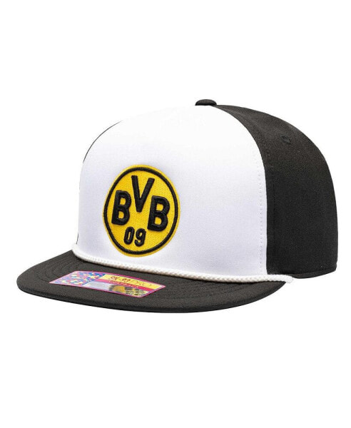 Бейсболка с наполнителем Fan Ink мужская белая Borussia Dortmund Avalanche Snapback Hat