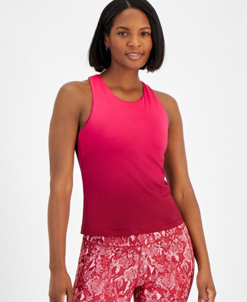 Women's Ombré Shelf-Bra Racerback Tank Top, Created for Macy's