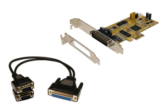 Exsys EX-45362 - PCIe - Serial - Low-profile - RS-232/422/485 - CE - FCC - 0 - 55 °C