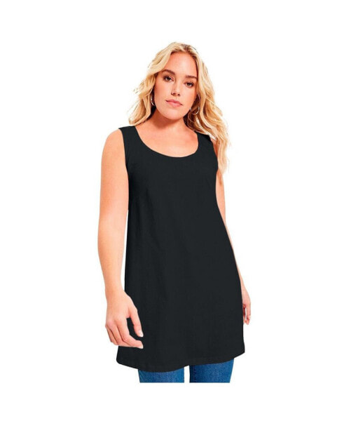 Plus Size June + Vie Scoopneck One + Only Tunic Tank