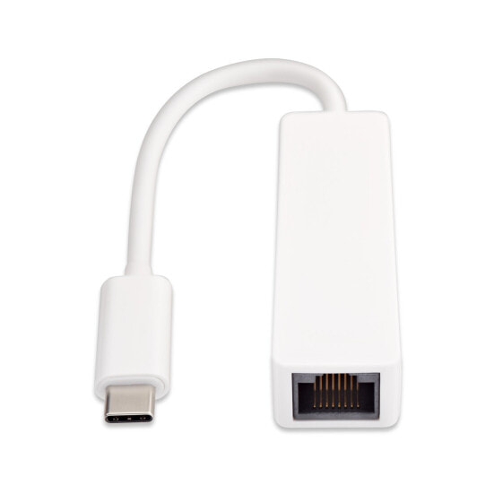 V7 White USB Video Card USB-C Male to RJ45 Male - RJ-45 - White - China - RoHS - 20 g
