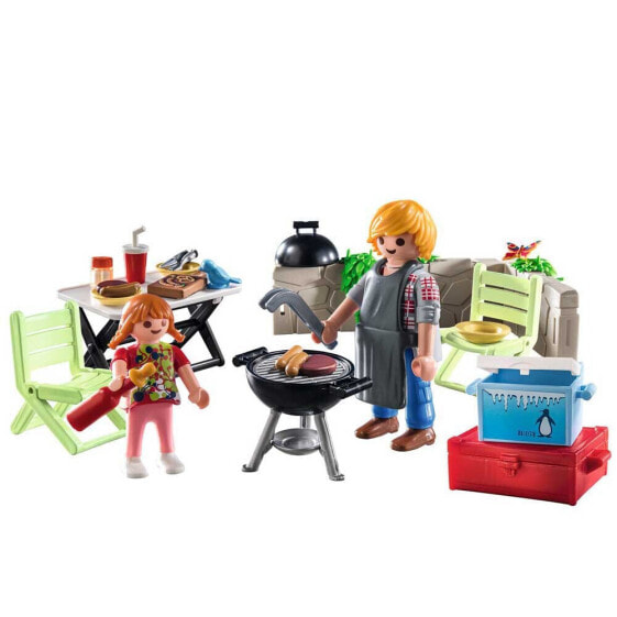Детям Конструктор PLAYMOBIL Barbecue 123456 - игра "Стройка барбекю"