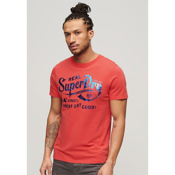 SUPERDRY Metallic Workwear Graphic short sleeve T-shirt