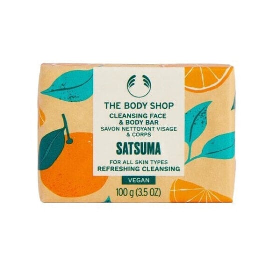 Solid soap for face and body Satsuma (Cleansing Face & Body Bar) 100 g